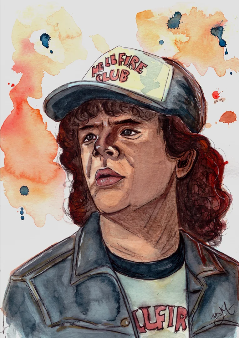 Dustin (Stranger Things) - Print Ilustración Original